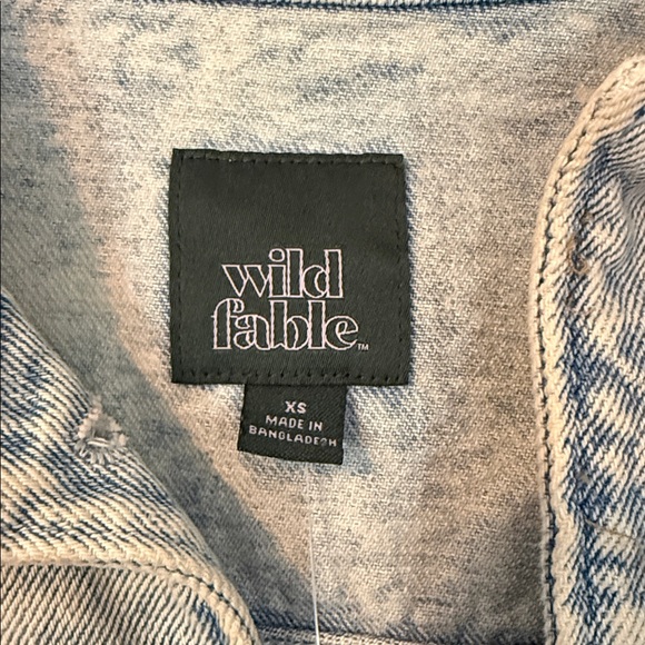 NWT Denim Blue Washed Jacket - Picture 5 of 5